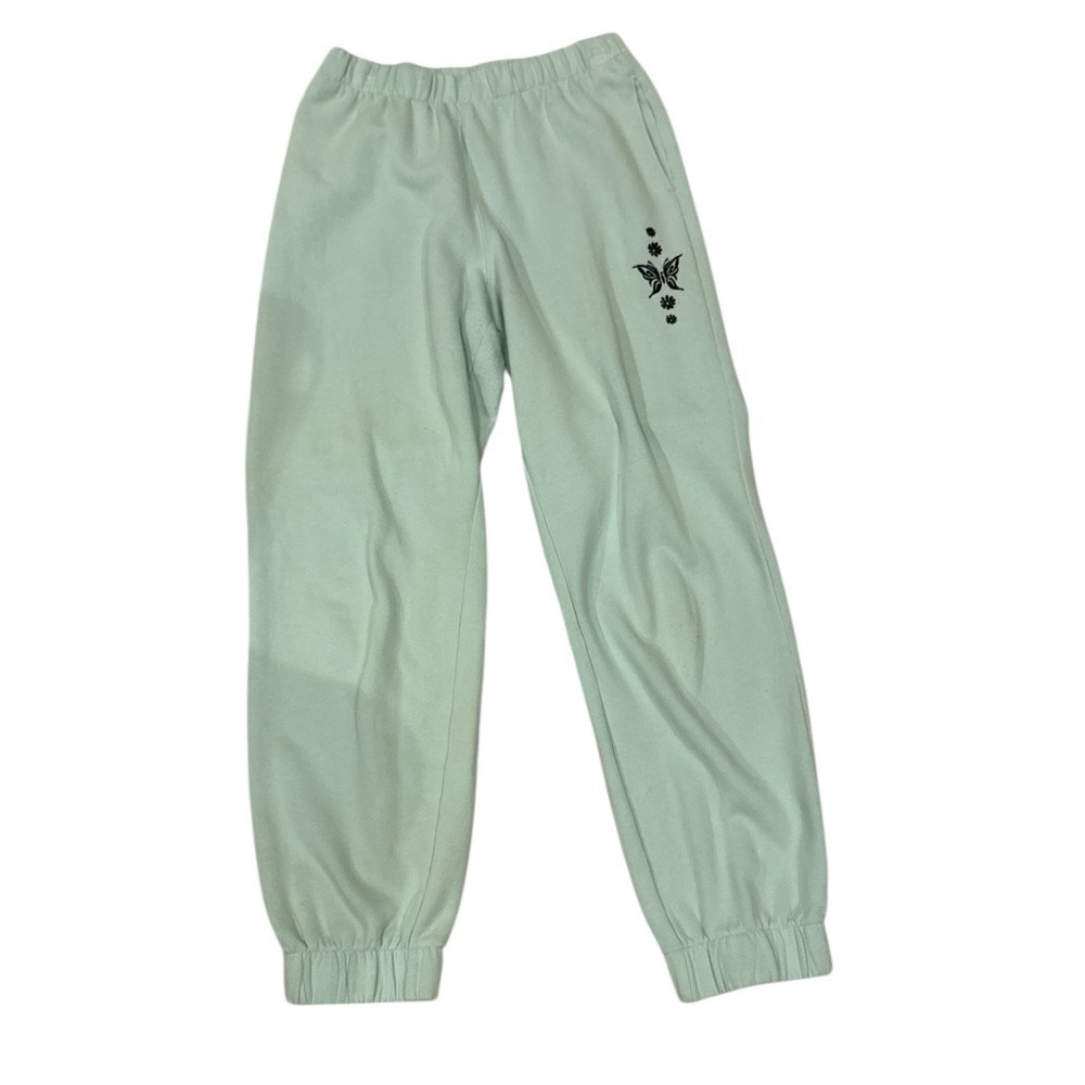 Hollister Light Green and‎ Lyra high rise Butterfly Sweat pants